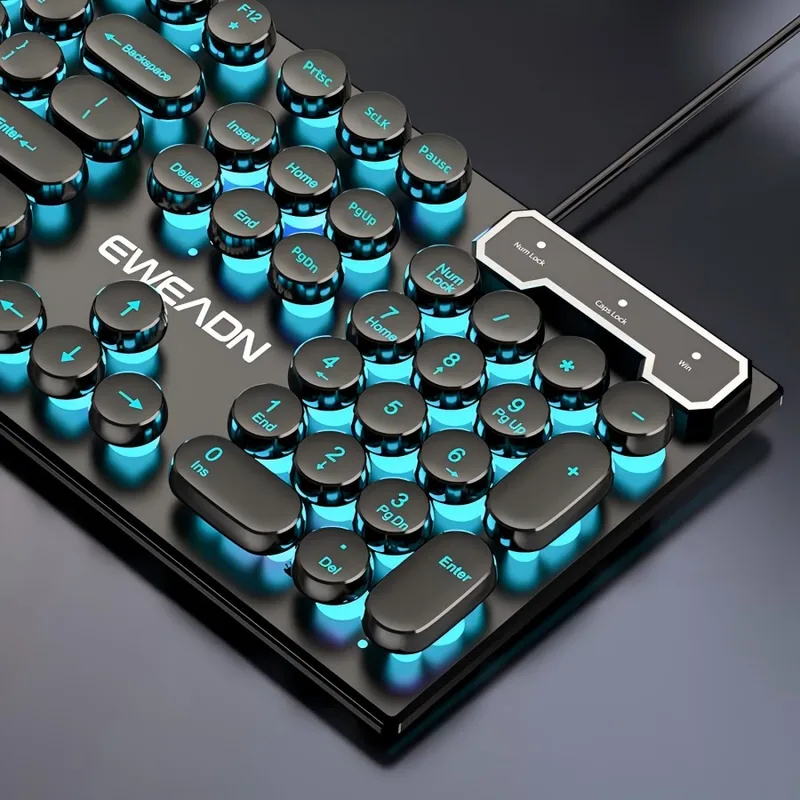 Laptop Mouse - Retro Punk Mechanical Feel Keyboard Mouse