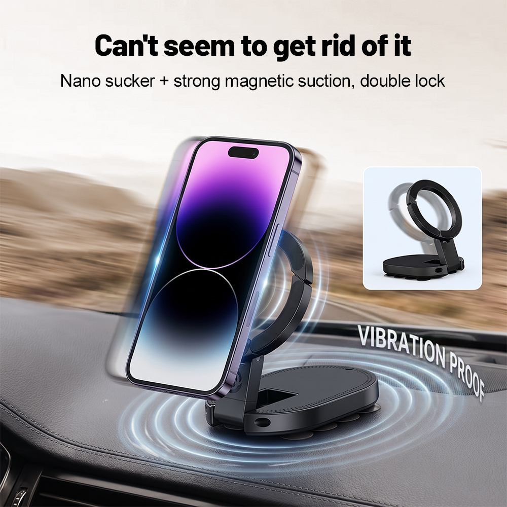 Laptop Stand - 360° Rotation 3‑In‑1 Suction Cup Magnetic