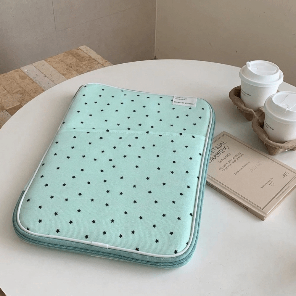 Laptop Sleeve - Corduroy Star Printed Laptop Sleeve Bag