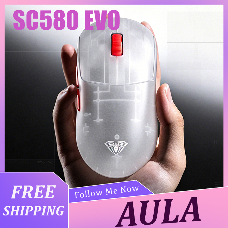 Laptop Mouse - AULA SC580 EVO Mouse Lightweight Wireless