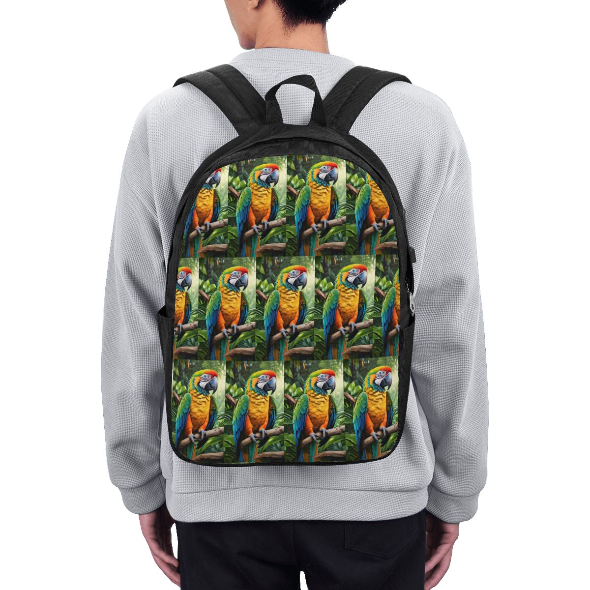 Laptop Bag - Cute Macaw Parrots Backpack Travel Notebook