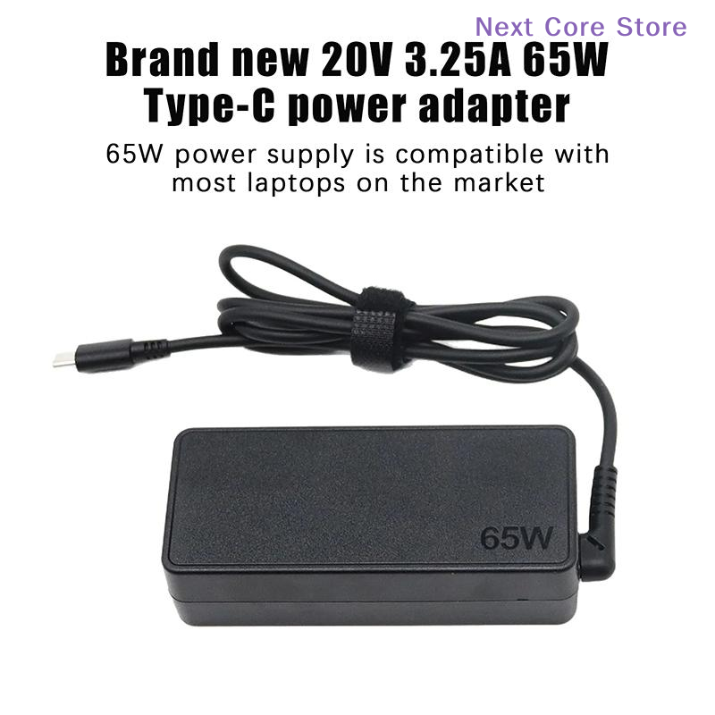 Laptop Charger - [NC]1Pc 20v3.25a 65w Type-c Power Adapter