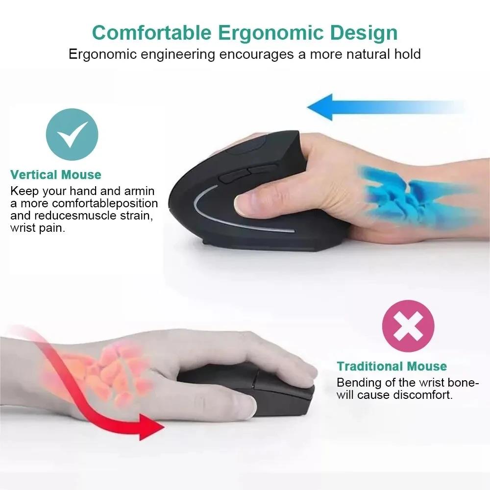 Vertical Mouse Ergonomic Mouse - Laptop Mouse ulasan dan harga