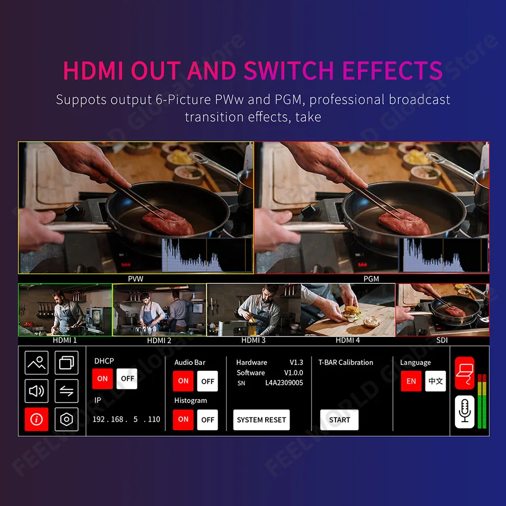 FEELWORLD L4 10.1 Inch Multi C - Hdmi Cable ulasan dan harga