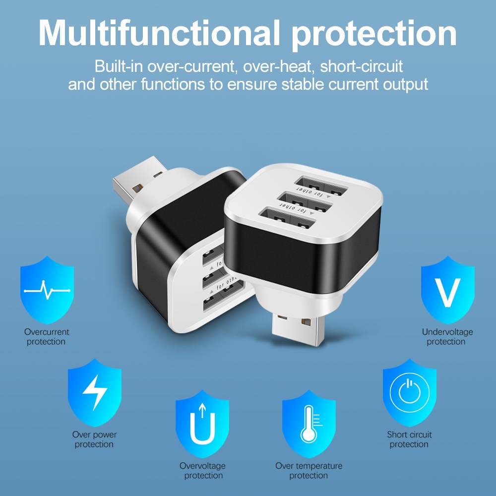 3 Port USB Slots Adaptor USB 3 - Laptop Charger ulasan dan harga