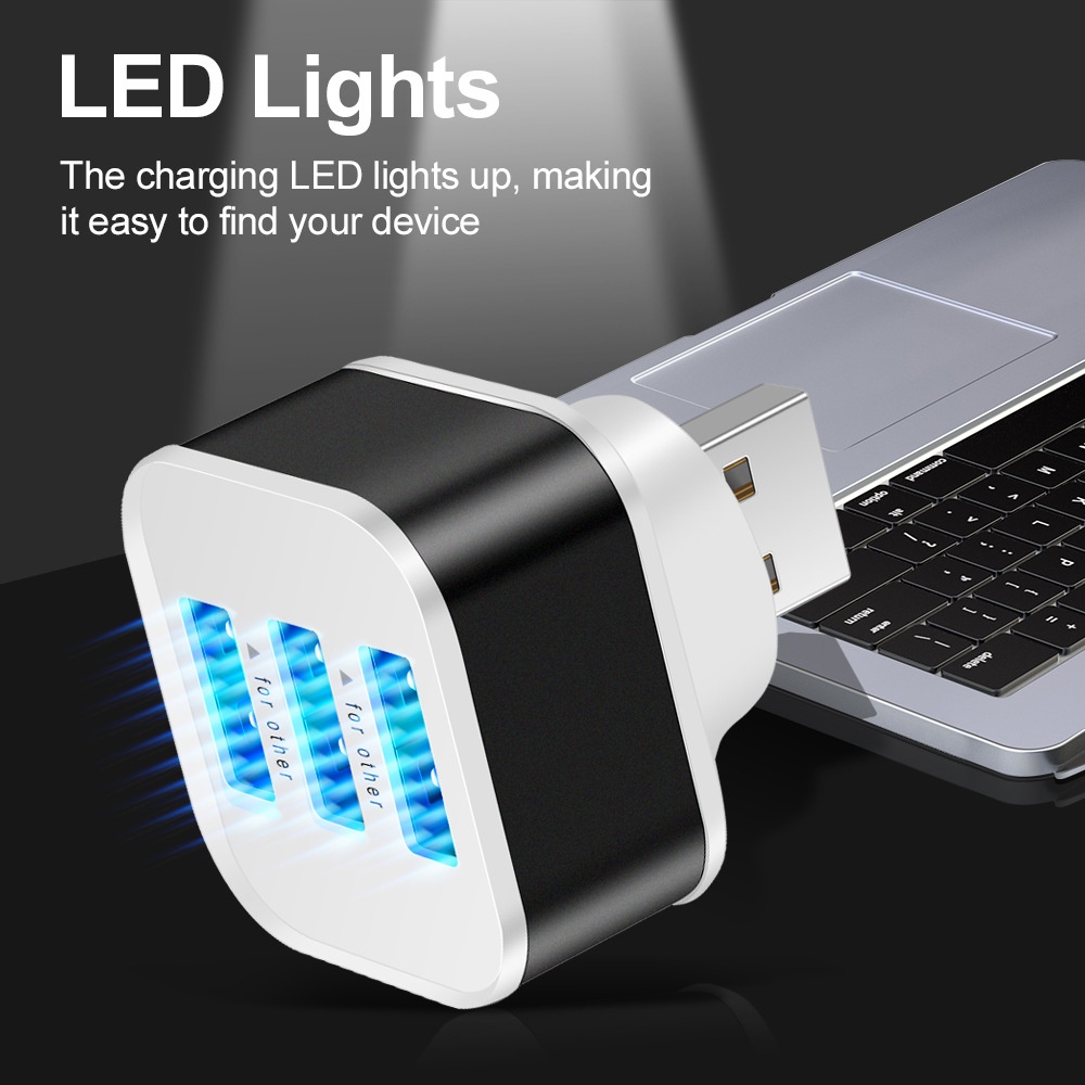 3 Port USB Slots Adaptor USB 3 - Laptop Charger ulasan dan harga