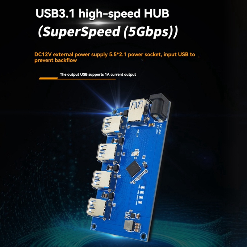 VL817 USB3.1 HUB Module 1 to 4 - Usb Hub ulasan dan harga