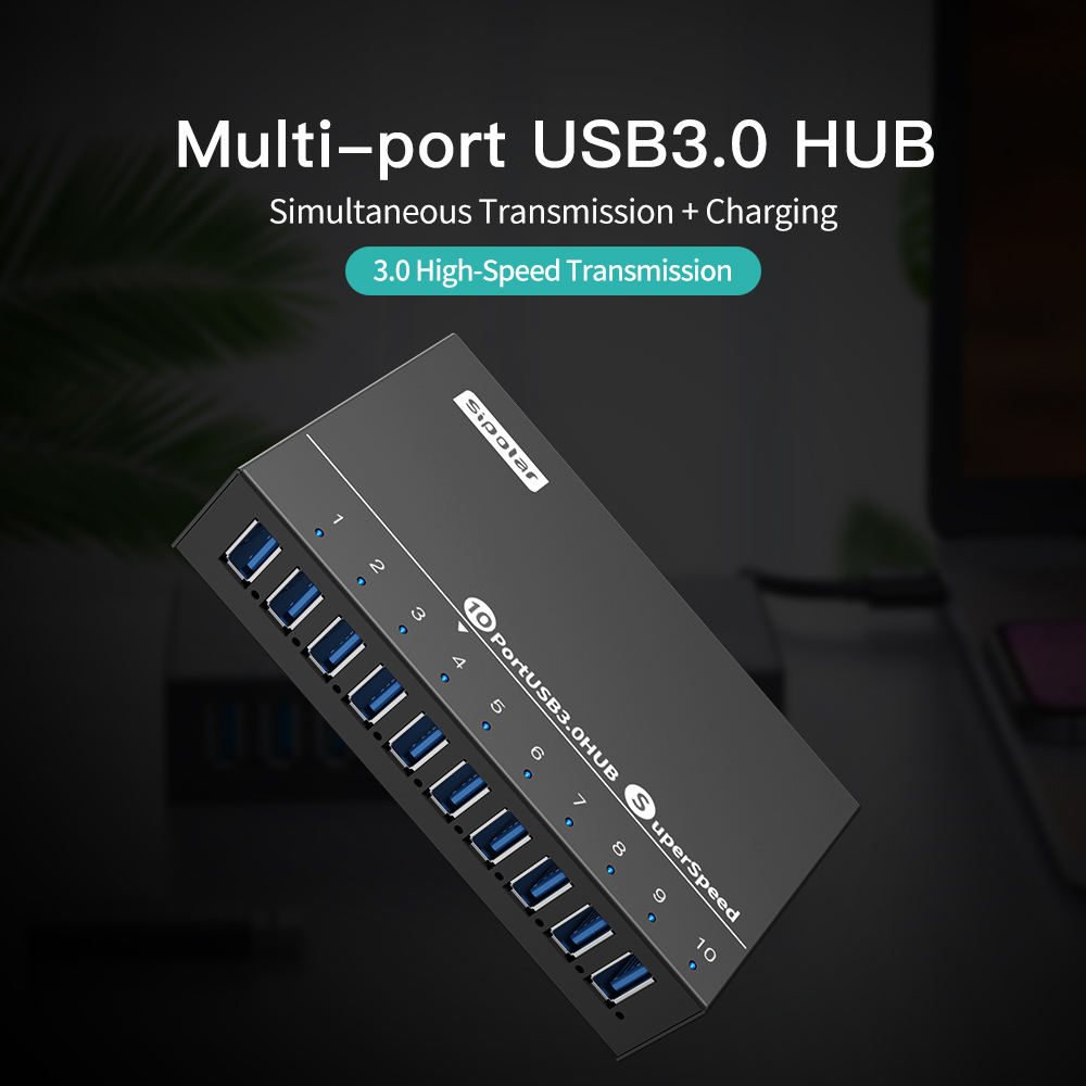A103 Sipolar  10 Port   Usb Hu - Usb Hub ulasan dan harga