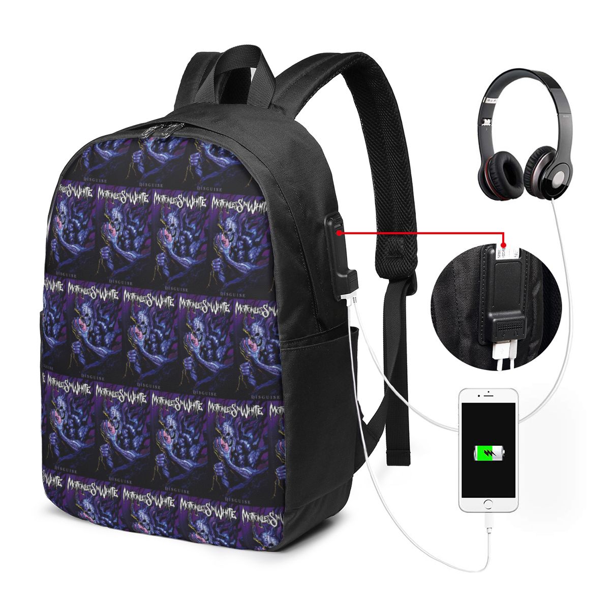 Motionless In White Backpack T - Laptop Bag ulasan dan harga