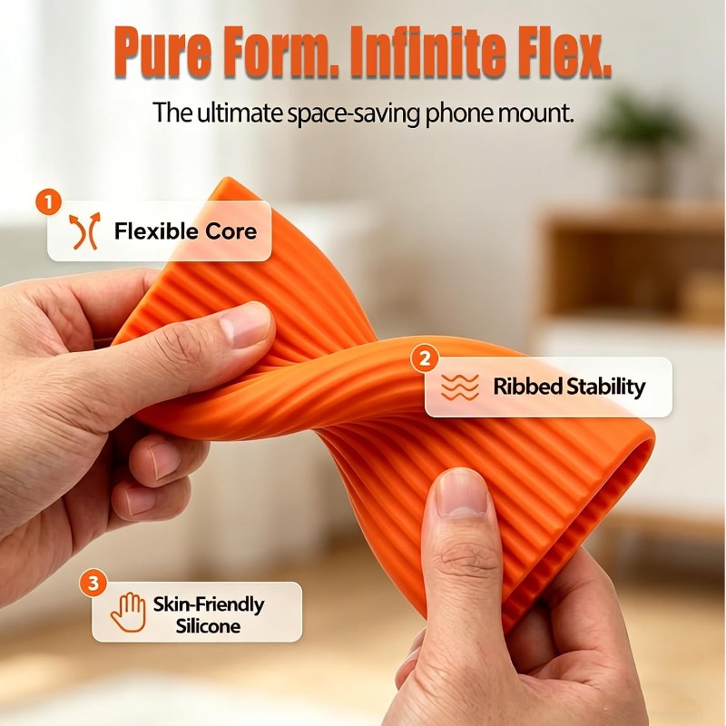 Flexible Foldable Silicone Pho - Laptop Stand ulasan dan harga