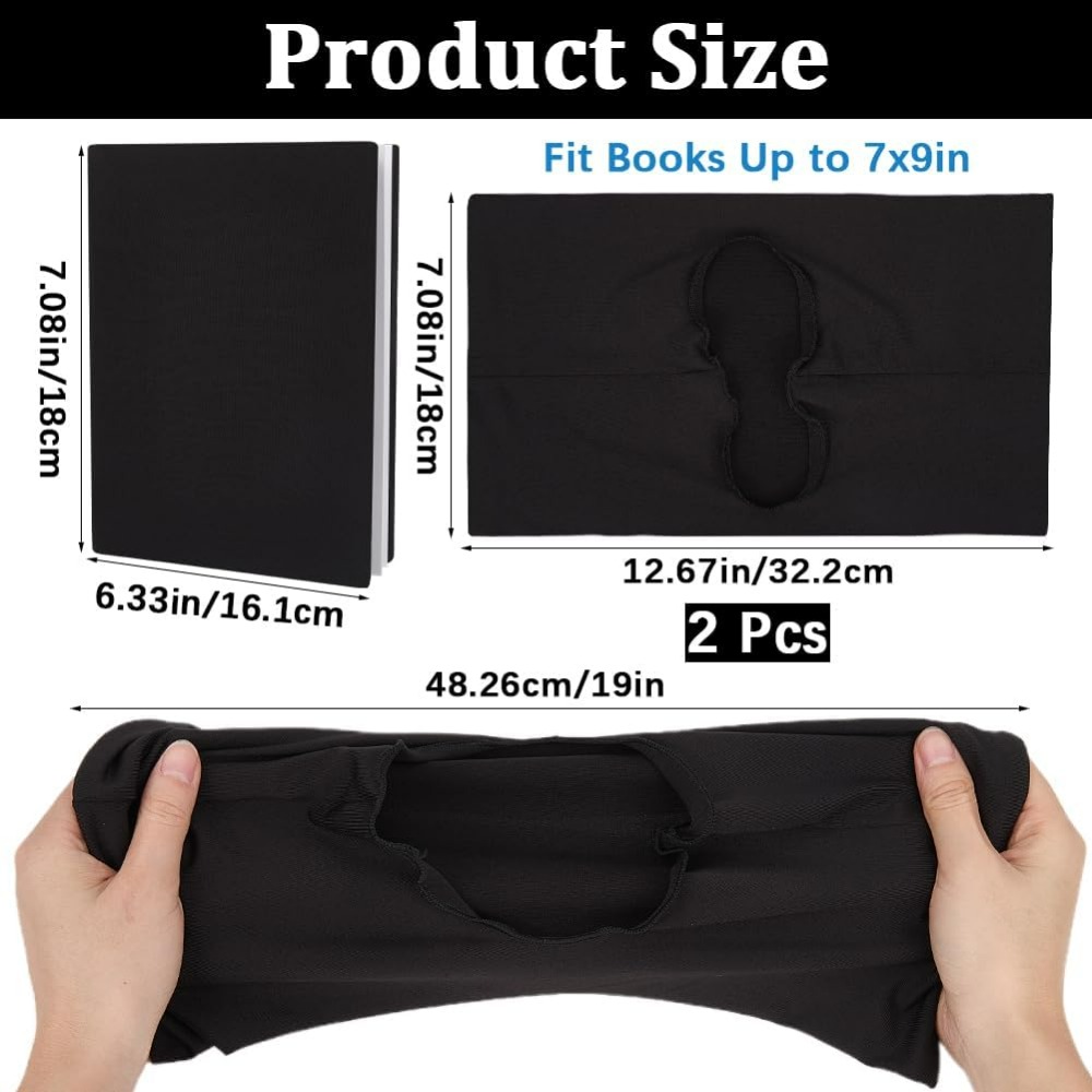 2Pcs Elastic Book Covers Black - Laptop Sleeve ulasan dan harga
