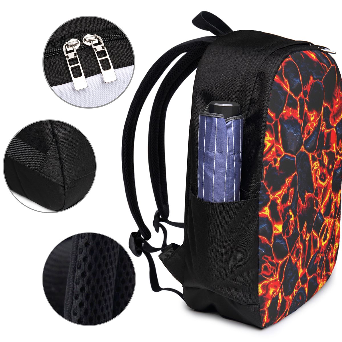 Magma Volcano Lava Fire Backpa - Laptop Bag ulasan dan harga