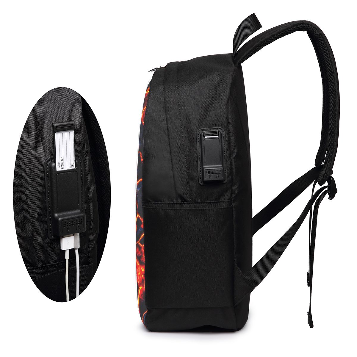 Magma Volcano Lava Fire Backpa - Laptop Bag ulasan dan harga