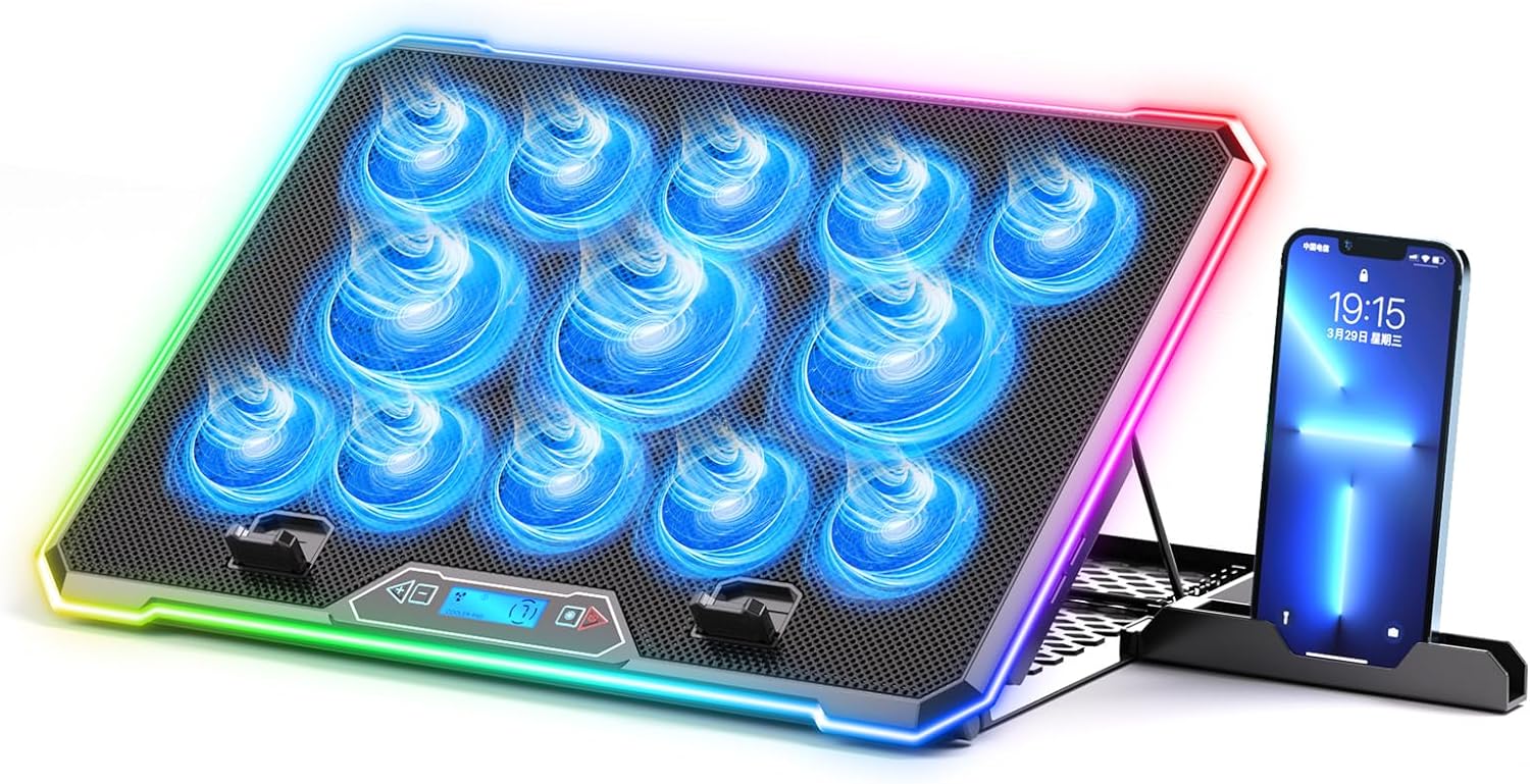 RGB Laptop Cooling Pad Gaming  - Laptop Cooling Pad ulasan dan harga