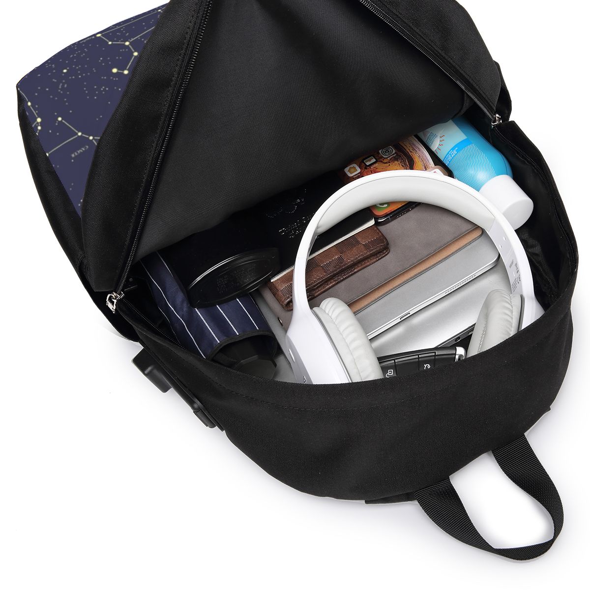 Night Sky Golden Celestial Sta - Laptop Bag ulasan dan harga