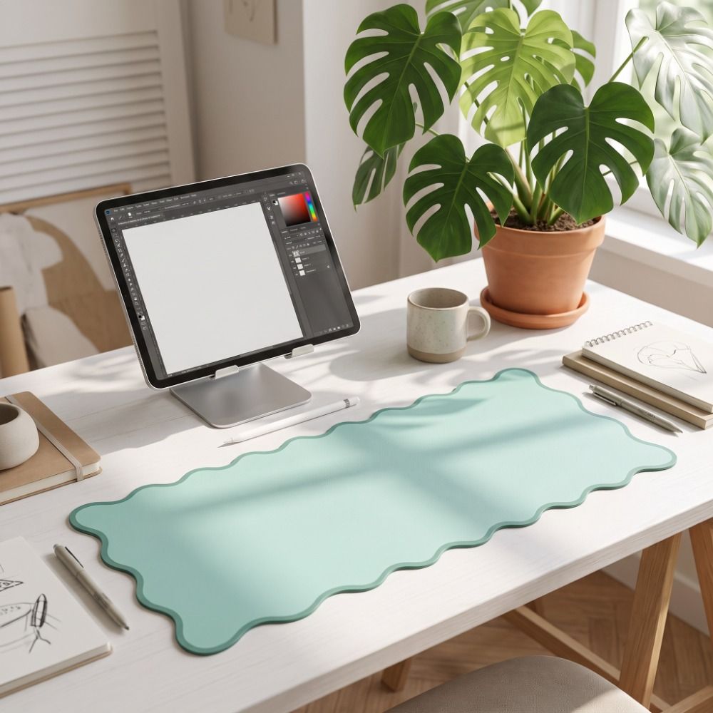 Sweet PU Leather Desk Pad Non  - Keyboard Cover ulasan dan harga
