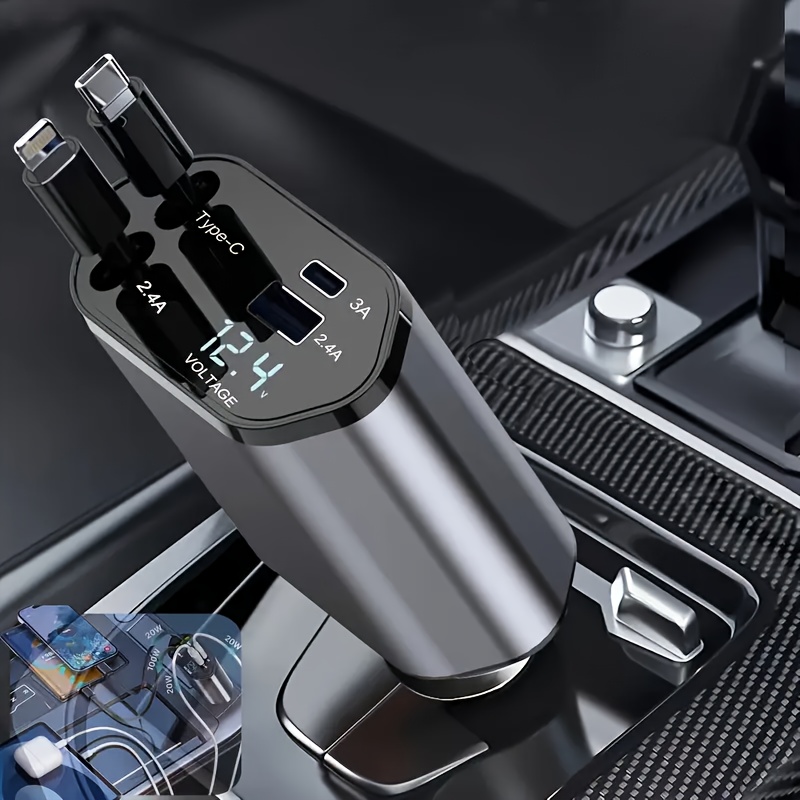 4 In 1 Fast Car Phone Charger, - Usb C Hub ulasan dan harga