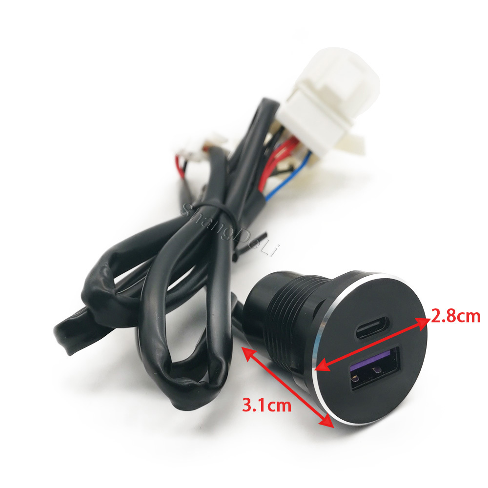 1PC Car Dual USB Outlet Charge - Usb C Hub ulasan dan harga