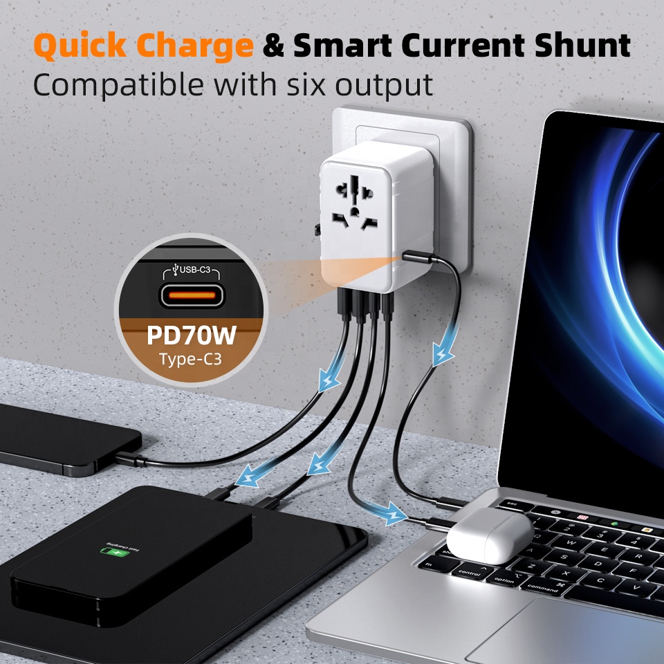 Universal Worldwide Wall Socke - Laptop Charger ulasan dan harga