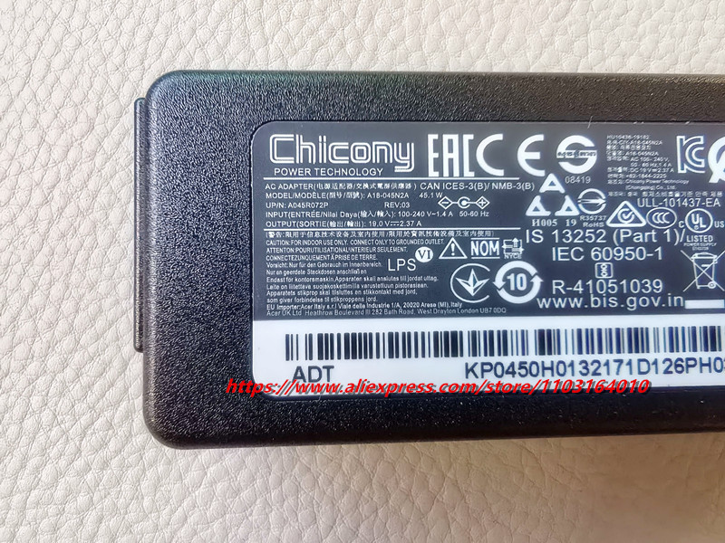 Original 19V 2.37A 45W Laptop  - Laptop Charger ulasan dan harga