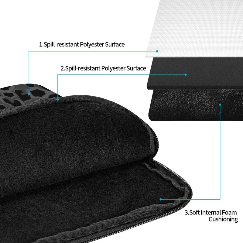 Black Leopard Laptop Sleeve Ba - Laptop Sleeve ulasan dan harga