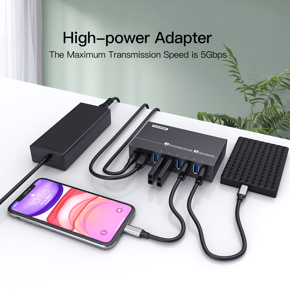 A173 7 Ports USB3.0 Metal Indu - Usb Hub ulasan dan harga