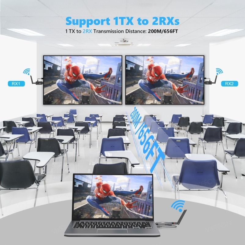 200M Wireless Transmission Vid - Hdmi Cable ulasan dan harga
