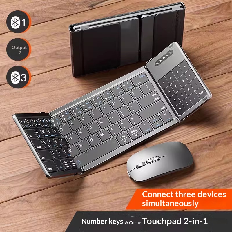 Mengzu Tri Fold Wireless Bluet - Laptop Mouse ulasan dan harga