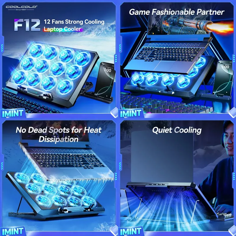 COOLCOLD Laptop Cooling Pad wi - Laptop Stand ulasan dan harga