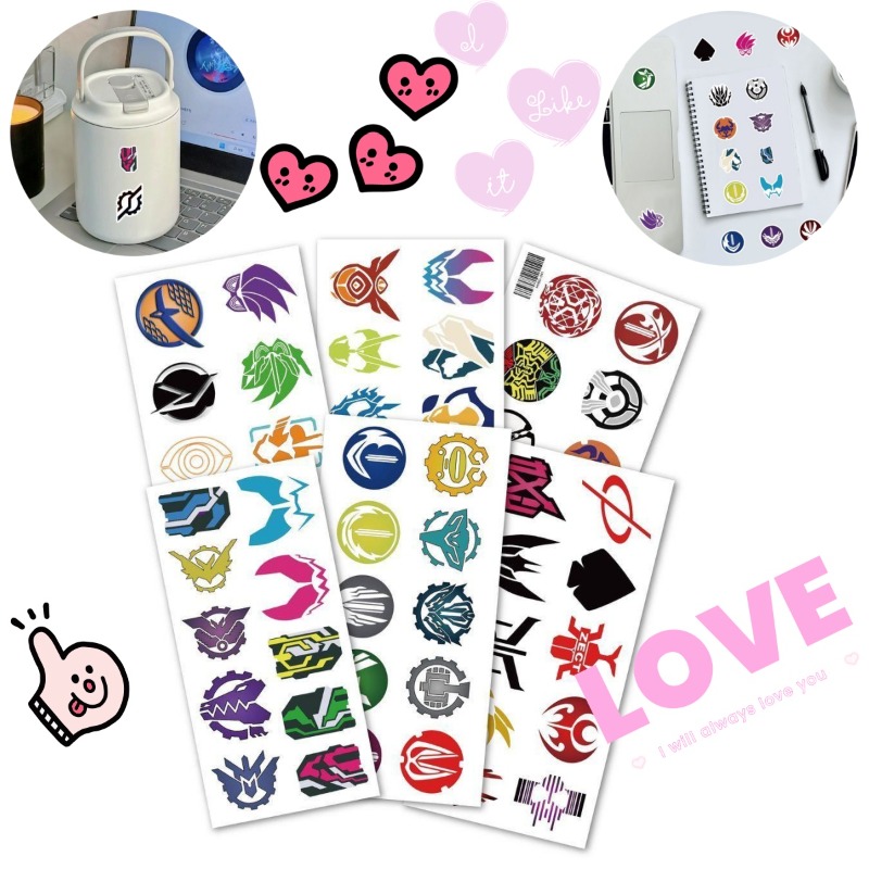 60 Sheets Kamen Rider Logo Sti - Laptop Original Accessories ulasan dan harga